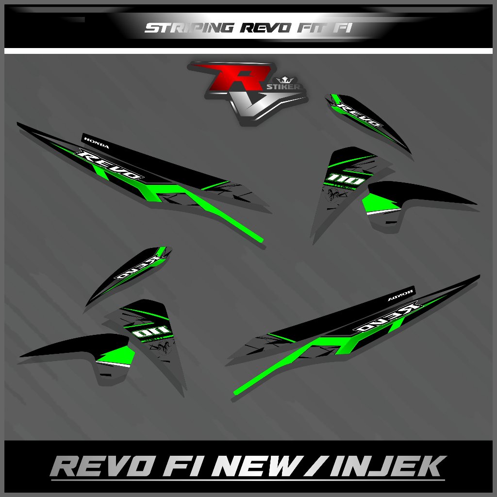 STRIPING STIKER REVO FI NEW/STIKER REVO FI INJEK/STRIPING VARIASI REVO GRAFIS TERBARU