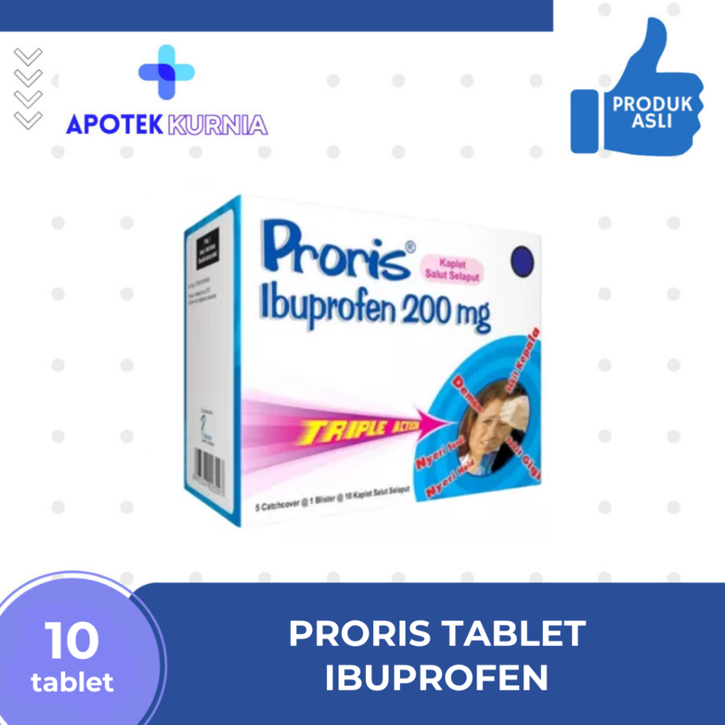 PRORIS TABLET - IBUPROFEN - 1 STRIP @10 TABLET