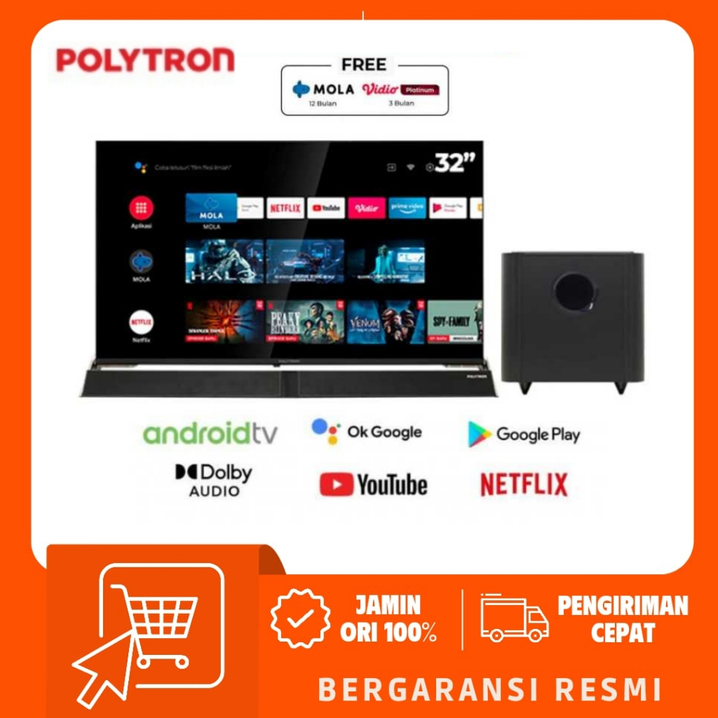 POLYTRON Smart Cinemax Google TV 43 inch PLD 43BG9058