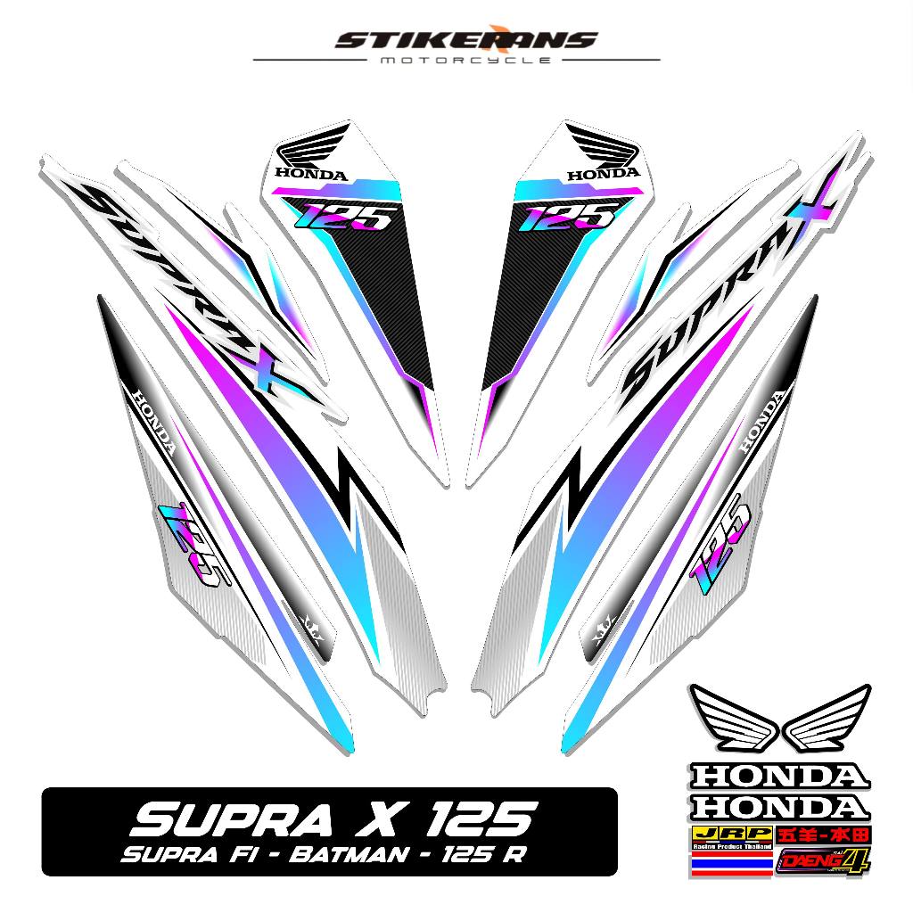 STRIPING STIKER SUPRA X 125 R MOTIF 49 STIKER DECAL SUPRA X 125 R-SUPRA FI BATMAN-125R