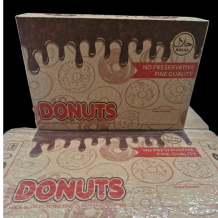 

[ECER]_DUS BOX DONAT ISI 6 / Dus Donat 6 Dus 27x18.5x5 /KRAFT LAMINASI KEMASAN DONUTS / KEMASAN DONAT