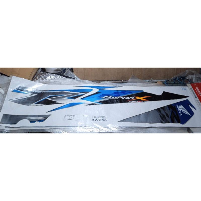 871x0 kyl 660 zdl original AHM Astra Honda motor stripe black blue striping stiker box cover body se