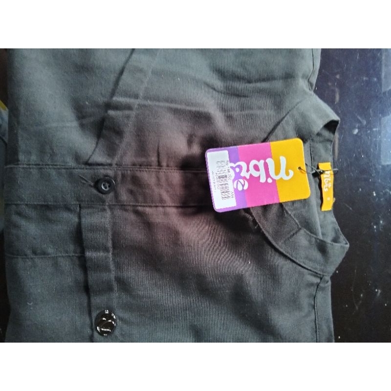 preloved Nibras kemeja Koko size S black hitam