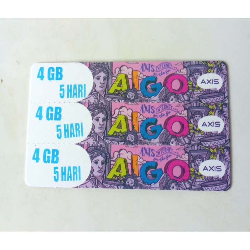 VOUCHER AXIS AIGO 3,5/4 GB 5 HARI NASIONAL
