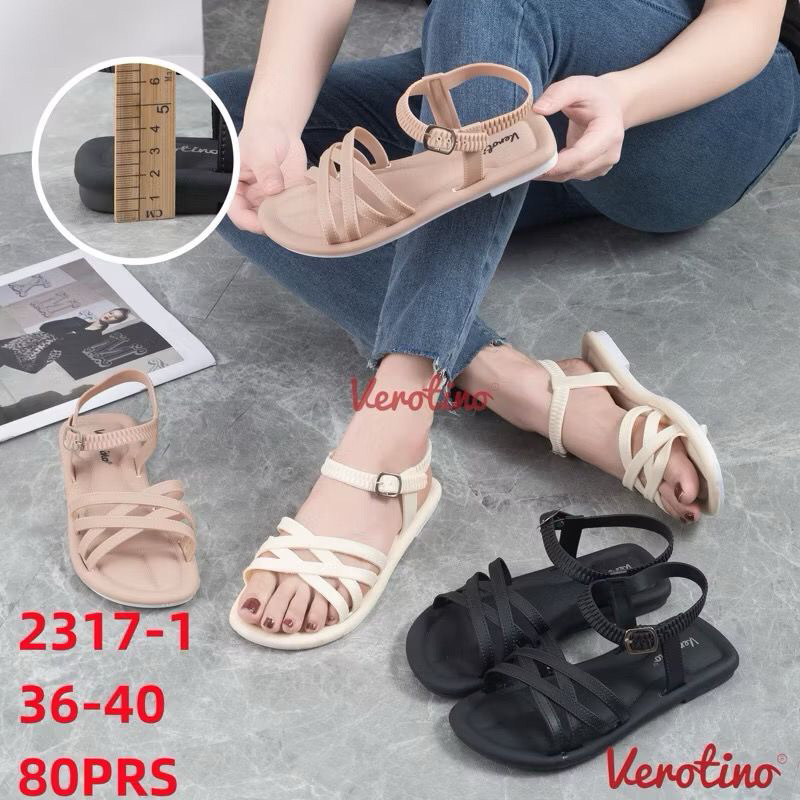 Sandal Jelly Let Verotino 2317 Sandal Gunung Wanita LET SILANG GESPER Terbaru