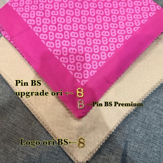 Pin Logo Hijab Buttonscarves Premium | UPGRADE LOOK ORI
