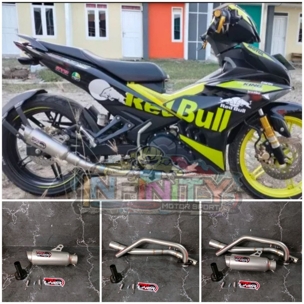 KNALPOT PROLINER MX KING 150 ORIGINAL 100% SHORT TR1R TITAN TR 1R