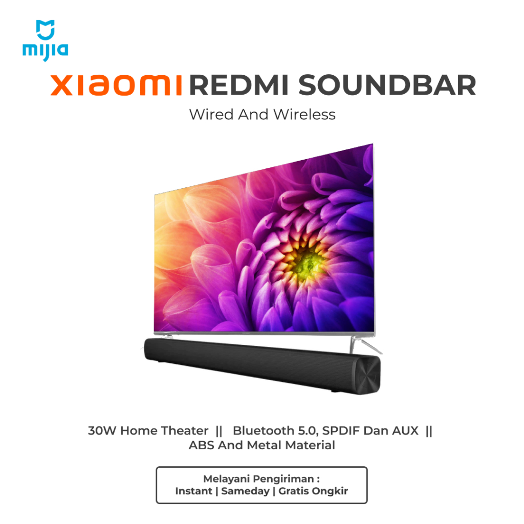 Redmi TV Soundbar Wired and Wireless Bluetooth 5.1 Speaker HiFi Sound Bar Bluetooth, SPDIF Jack Audi