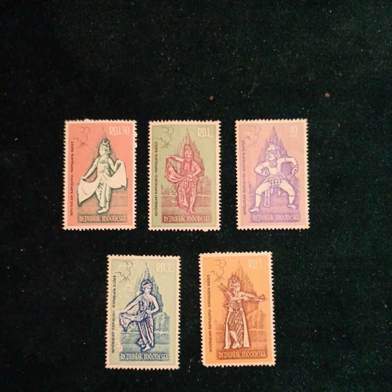 

Stamp Prangko, Republik Indonesia, Sendratari Ramayana - Ramayana Ballet