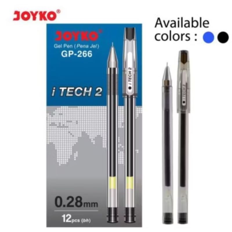 

(12pcs) pulpen gel Joyko GP-266 iTECH hitam/pulpen gel Joyko itech gp 266