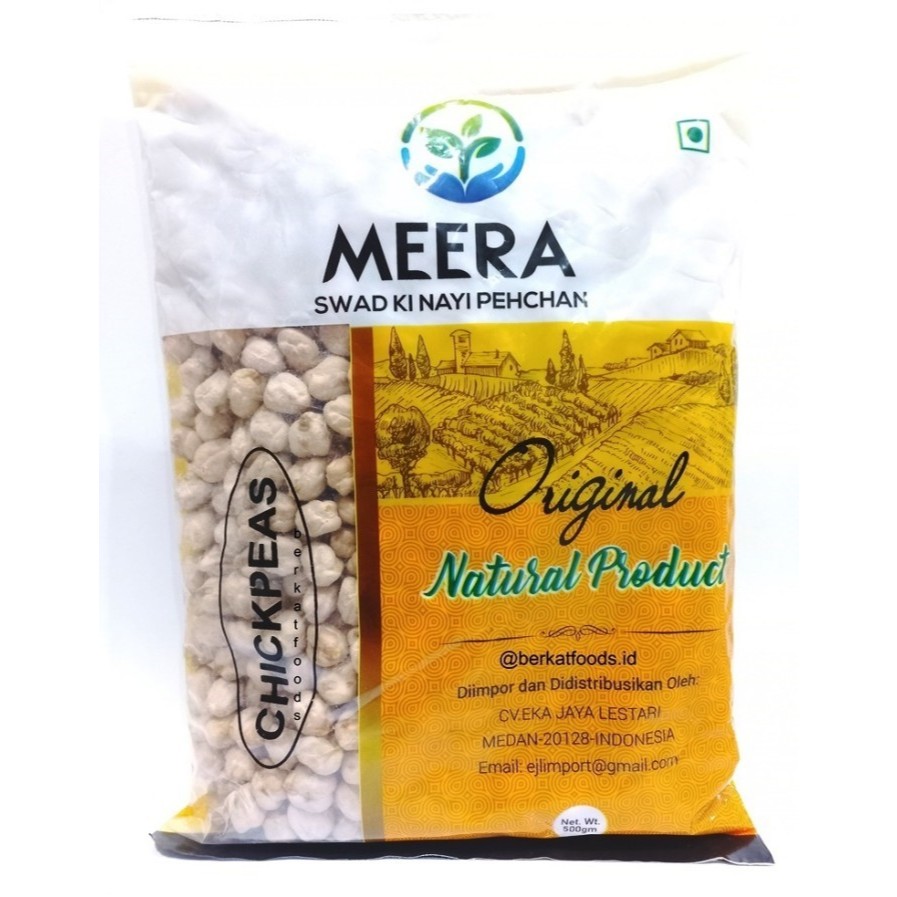 

CHICK PEAS/CHOLE 500g MEERA / Kacang Arab / kacang garbanzo