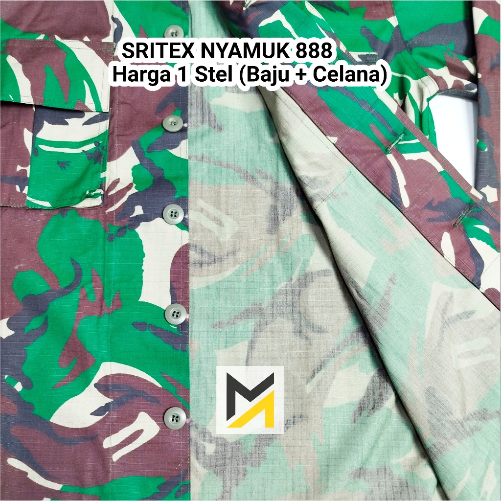 GTR 2 Nayaka Military PDL Sritex 888 Nyamuk Seragam Tentara Baju PDL TNI AD Sritek Loreng Malvinas