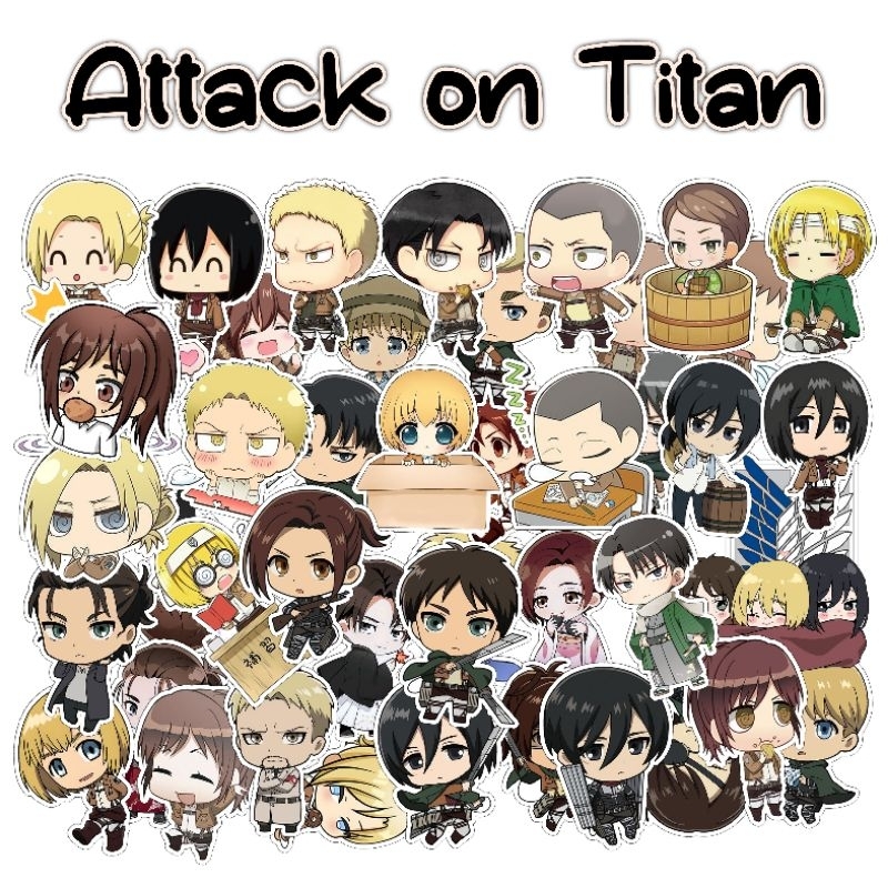 

Stiker Attack on Titan / Stiker Anime