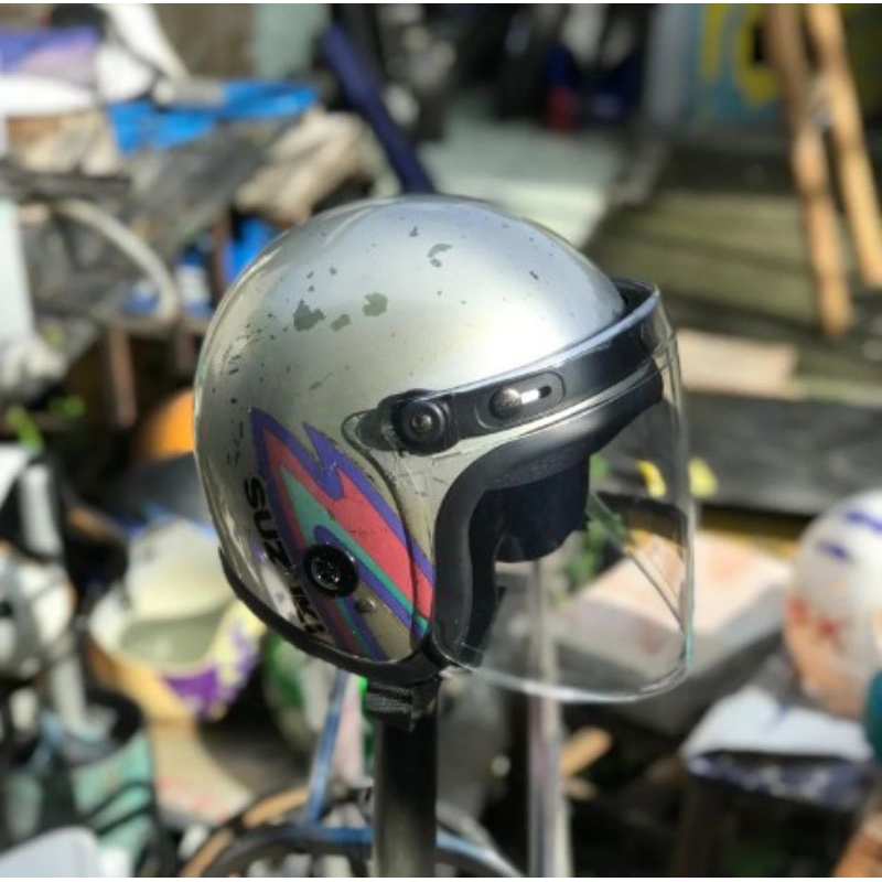 helm Suzuki ts jadul