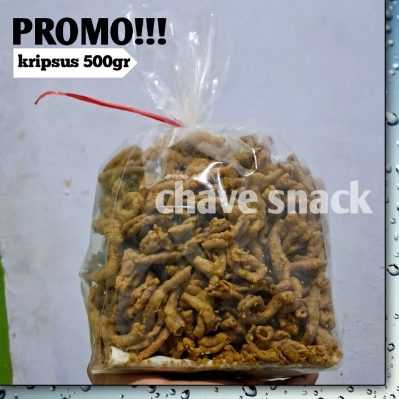 

keripik usus ayam premium 1kg enak renyah gurih/keripik usus 500gr/usus krispi 500gr