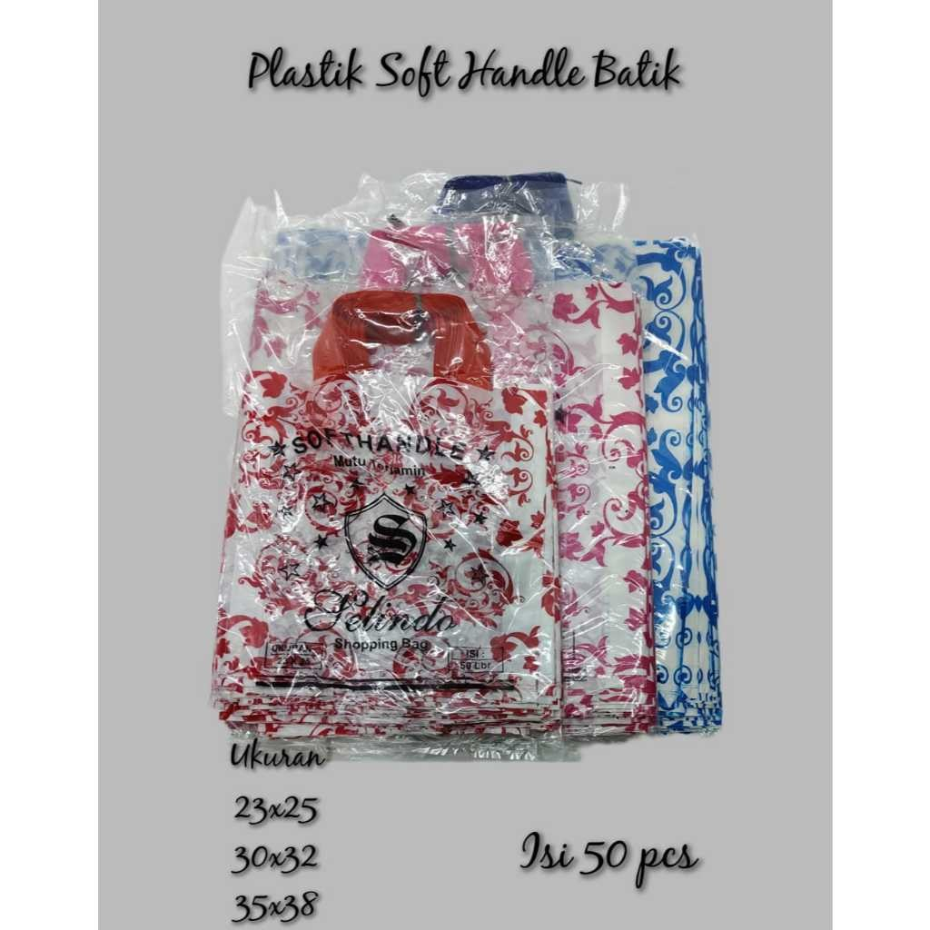 

KANTONG PLASTIK ONLINE SHOP SOFT HANDLE Shopping Bag Batik Warna Goodiebag Ukuran 23x25 30x32 30x38