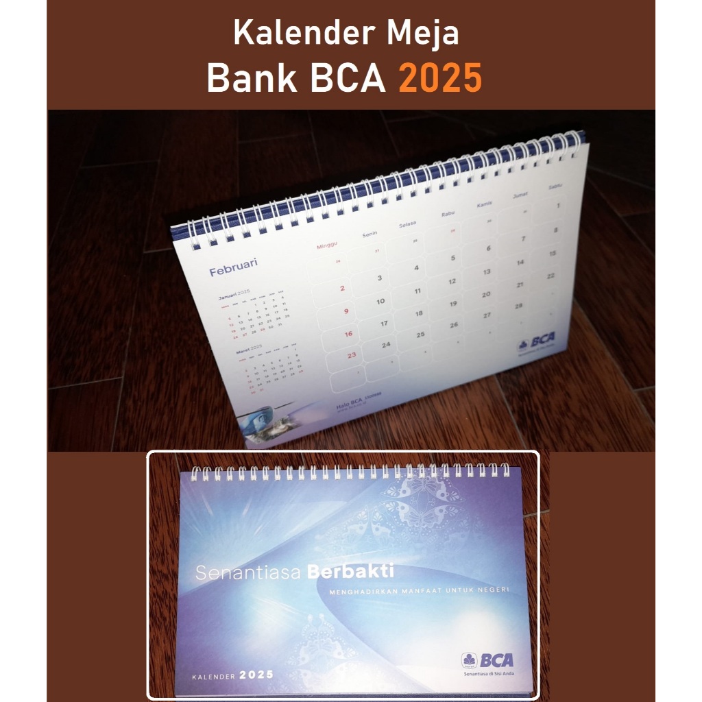 

Kalender Meja, Dinding, Sobek Bank BCA Terbaru