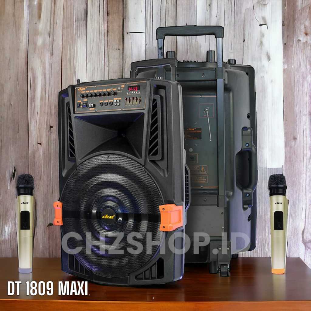 DAT DT 1809 Maxi Speaker Portable Speaker Bluetooth Speaker Troli 18 inch DAT DT1809 MAXI DISKON TER