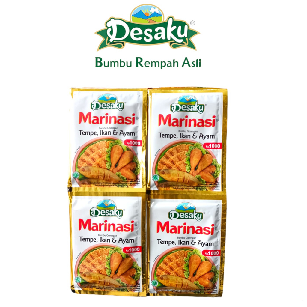 

DESAKU MARINASI Bumbu All Varian Rasa Gorengan Marinasi Ayam Tempe Ikan Ketumbar Kunyit 15 Gram