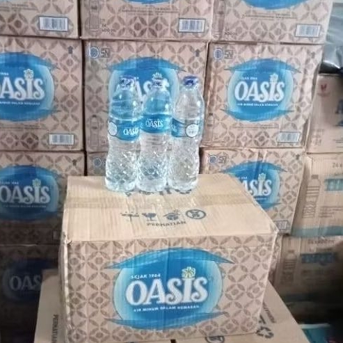 

Oasis air mineral 600ml 1 dus isi 24 botol