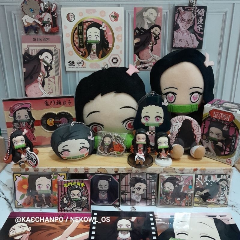 AAB Nezuko Kamado KNY Official Merchandise Kimetsu No Yaiba Merch Demon Slayer DS Plush Pouch Bulir 