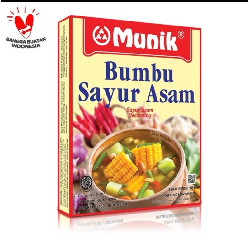 

Munik Sayur Asam 180g expired Des 2025
