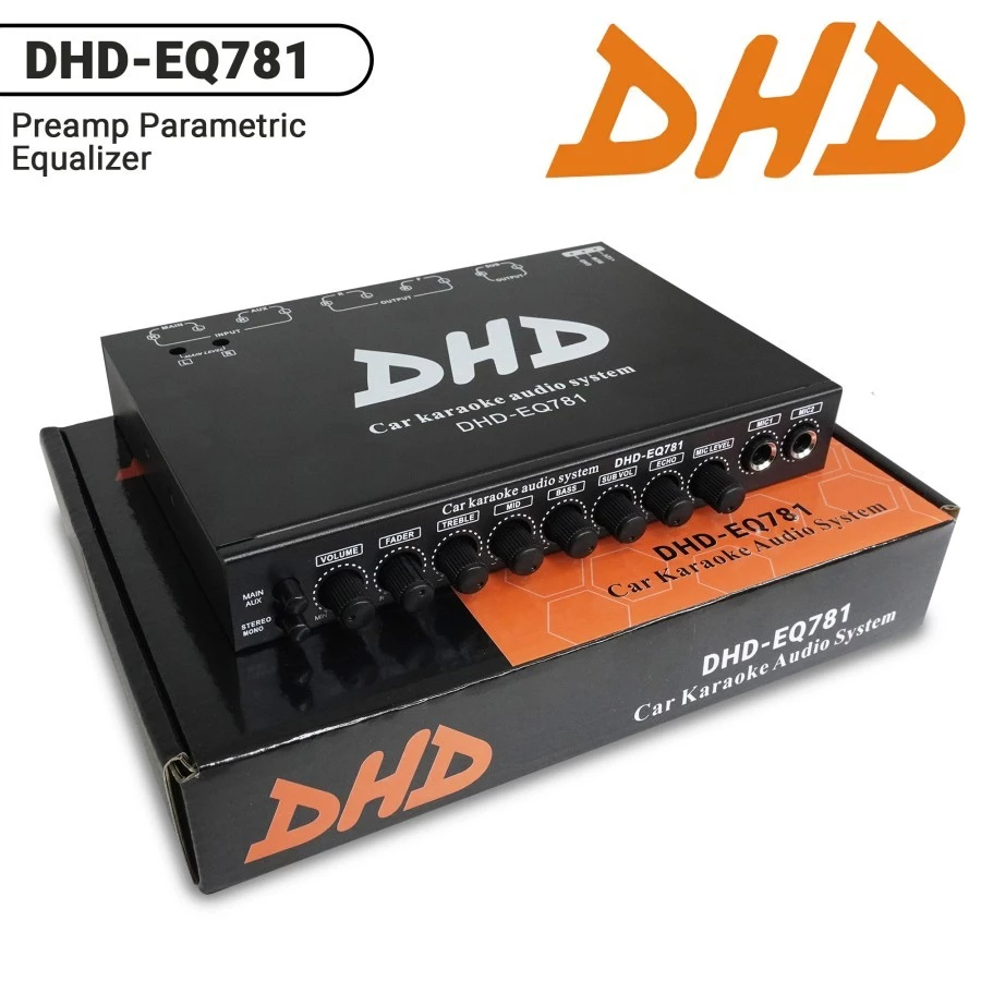 Parametrik Equalizer Preamp Karaoke Mobil DHD EQ-781
