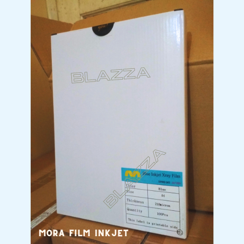 Paper Printing Imaging Medical Dry Film Inkjet Radiology DR CR Rontgen X-Ray A4-Blue 100sheet Mora