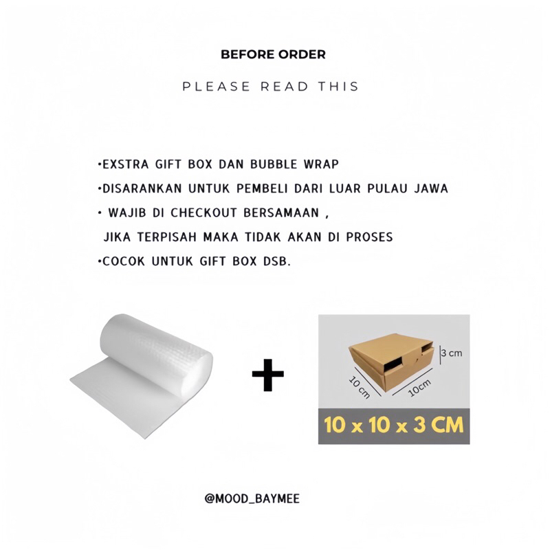 

EXTRA PACKING GIFT BOX BUBBLE WRAP