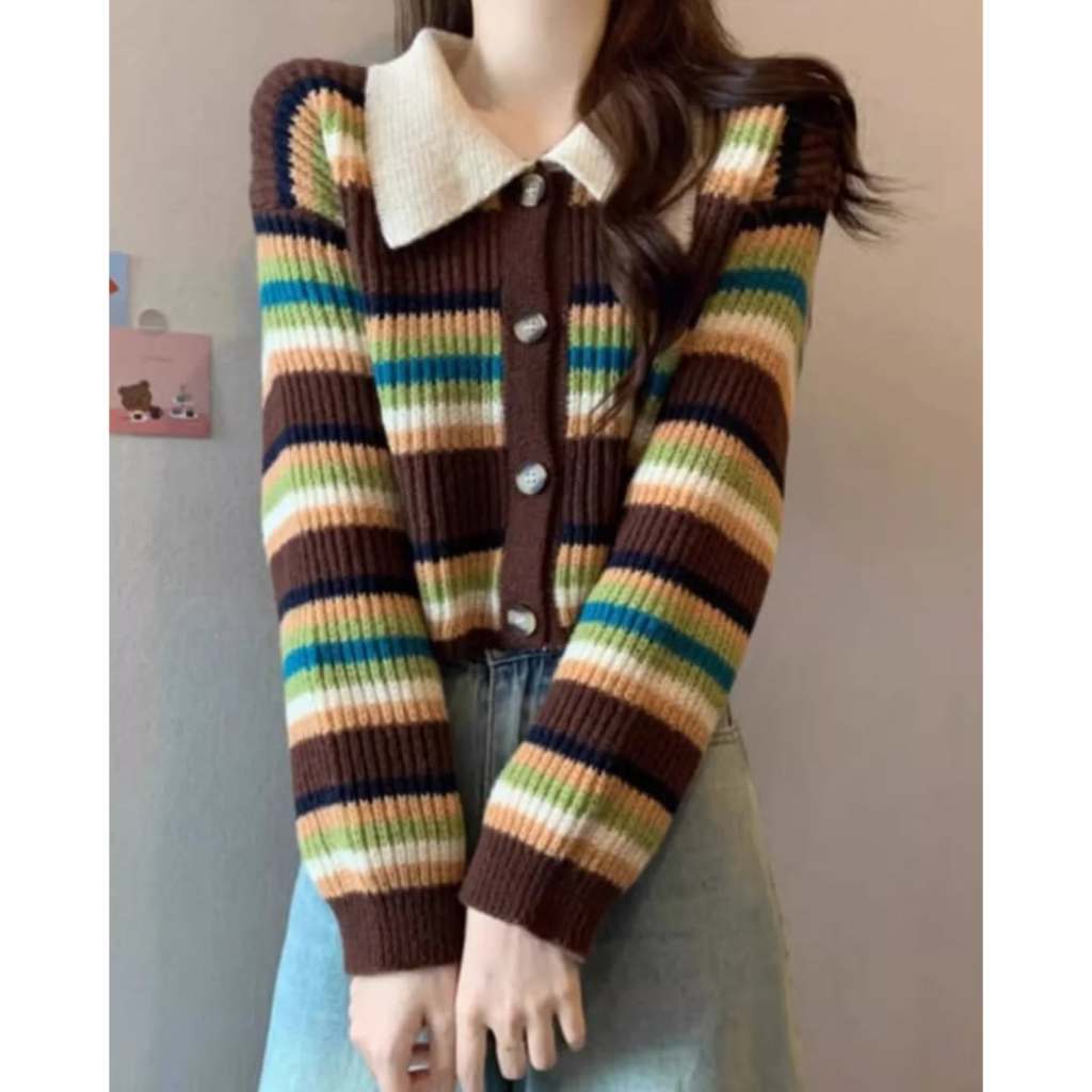 #Cardigan Rajut Korean Style #TOP Rajut Wanita Korean Style - Hijab Friendly - #Cardigan Wanita Kore