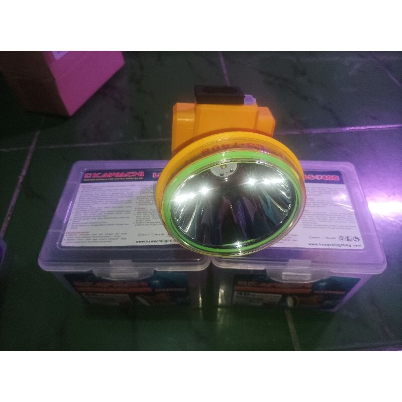 Senter kepala selam 40watt charge Kawachi