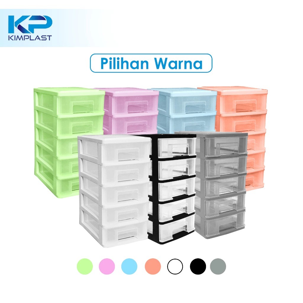 Mini Container Dakota Susun 5/ Rak Mini Susun 5/ Rak Mini Serbaguna/ Rak Makeup Mini/ Rak Estetik KI