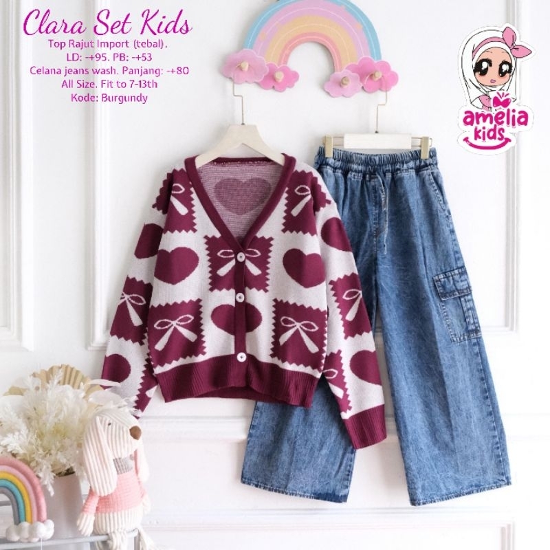 CLARA SET KIDS BY AMELIA SETELAN ANAK PEREMPUAN