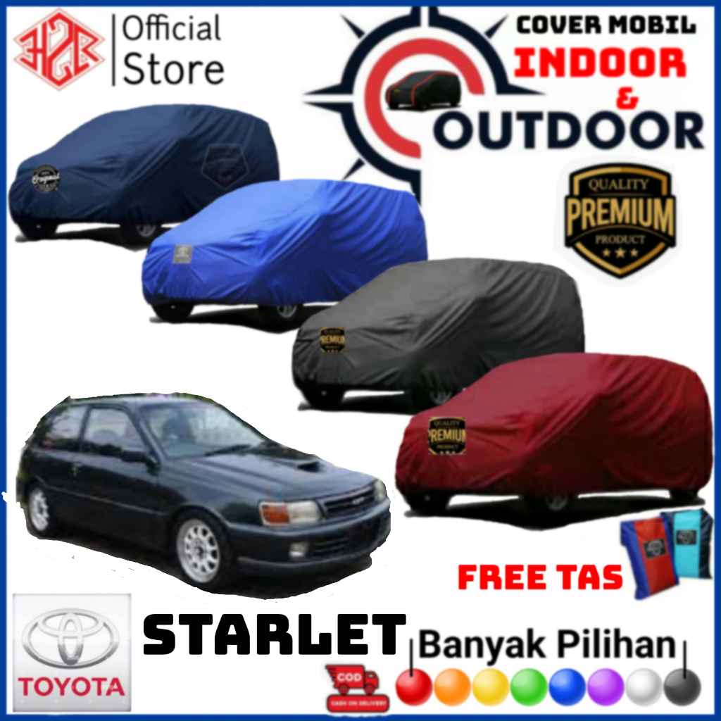 Cover Mobil Toyota Starlet, Sarung Mobil Starlet, Selimut Mobil Starlet, Cover Body Mobil PREMIUM