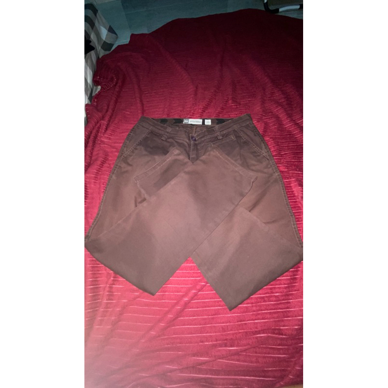 Celana panjang chinos spyderbilt brown size 32 USA