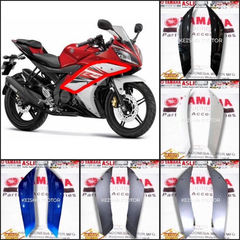 Cover Fairing Sayap Body Depan Samping Kanan dan Kiri R15 R-15 V2 Old 2014-2016 Original Yamaha