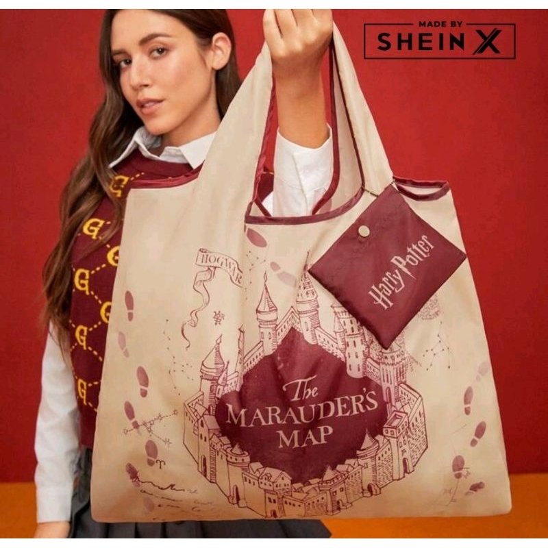 (PO HARRY POTTER X SHEIN) TOTE BAG/TAS BELANJA (PO 19 - 24 MEI 2025)