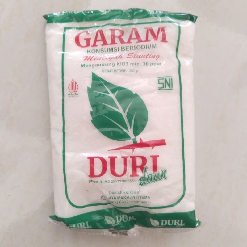 

Garam Duri daun 1 pcs x 250 gram