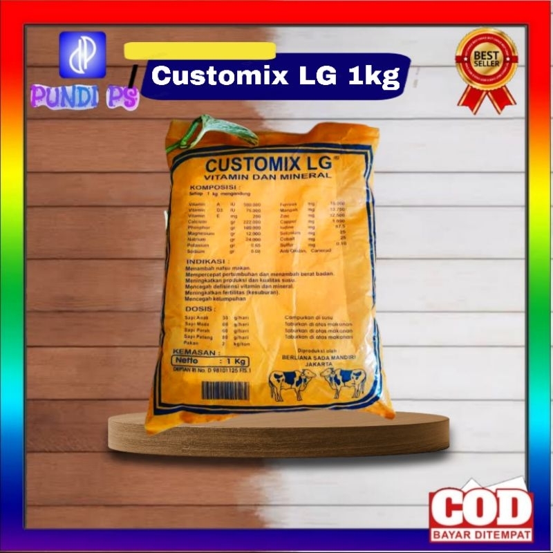 CUSTOMIX LG 1kg Premix Sapi Vitamin Mineral Sapi Kambing Domba Berkualitas
