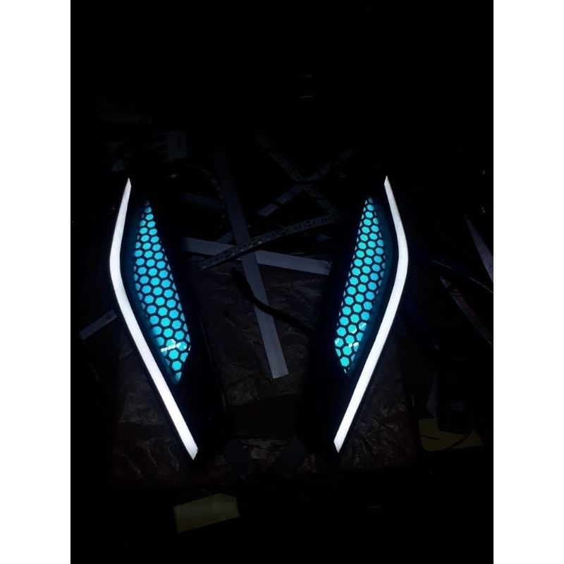 reflektor mika lampu sen sein alis gaban mx new 135 rgb remot