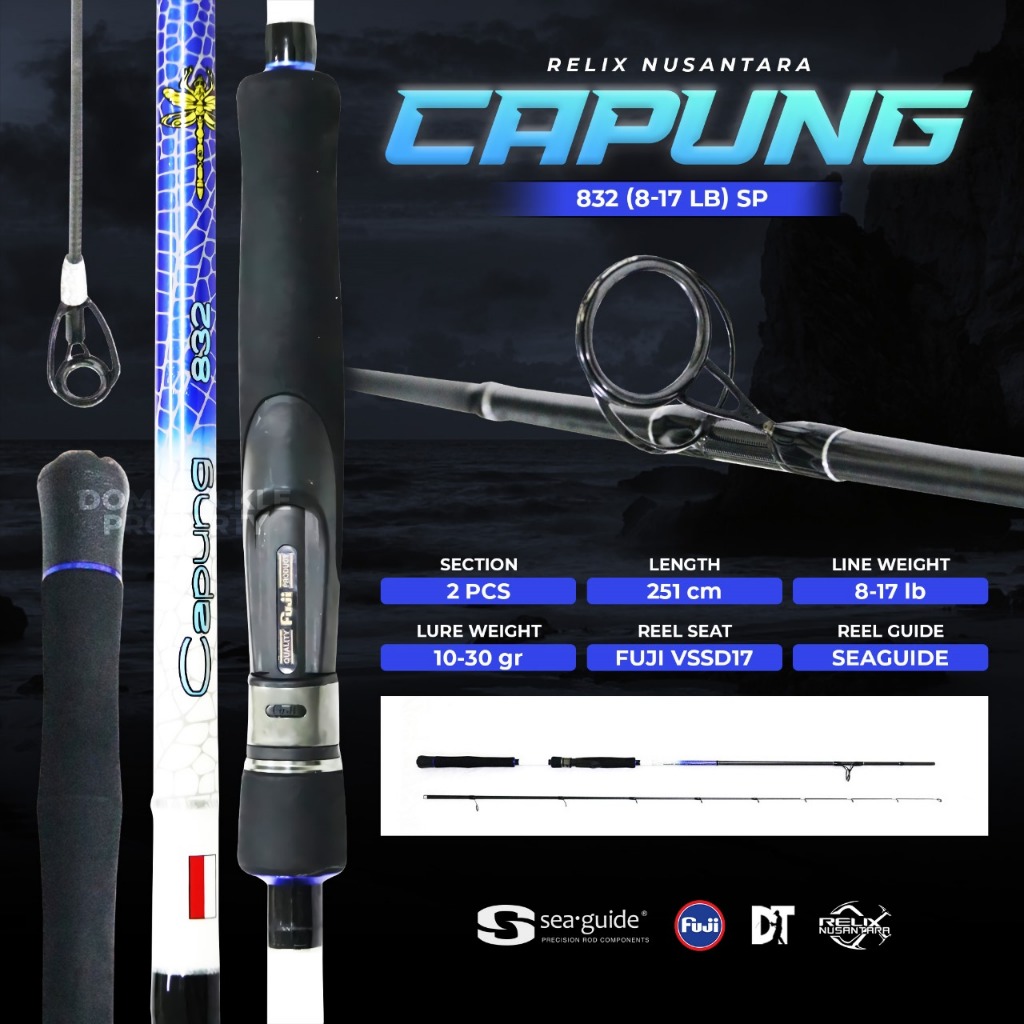 Capung Gen 4 Joran Relix Nusantara Joran Pancing Rod UL Ultralight Spinning 622 | 662 | 702 | 732 | 