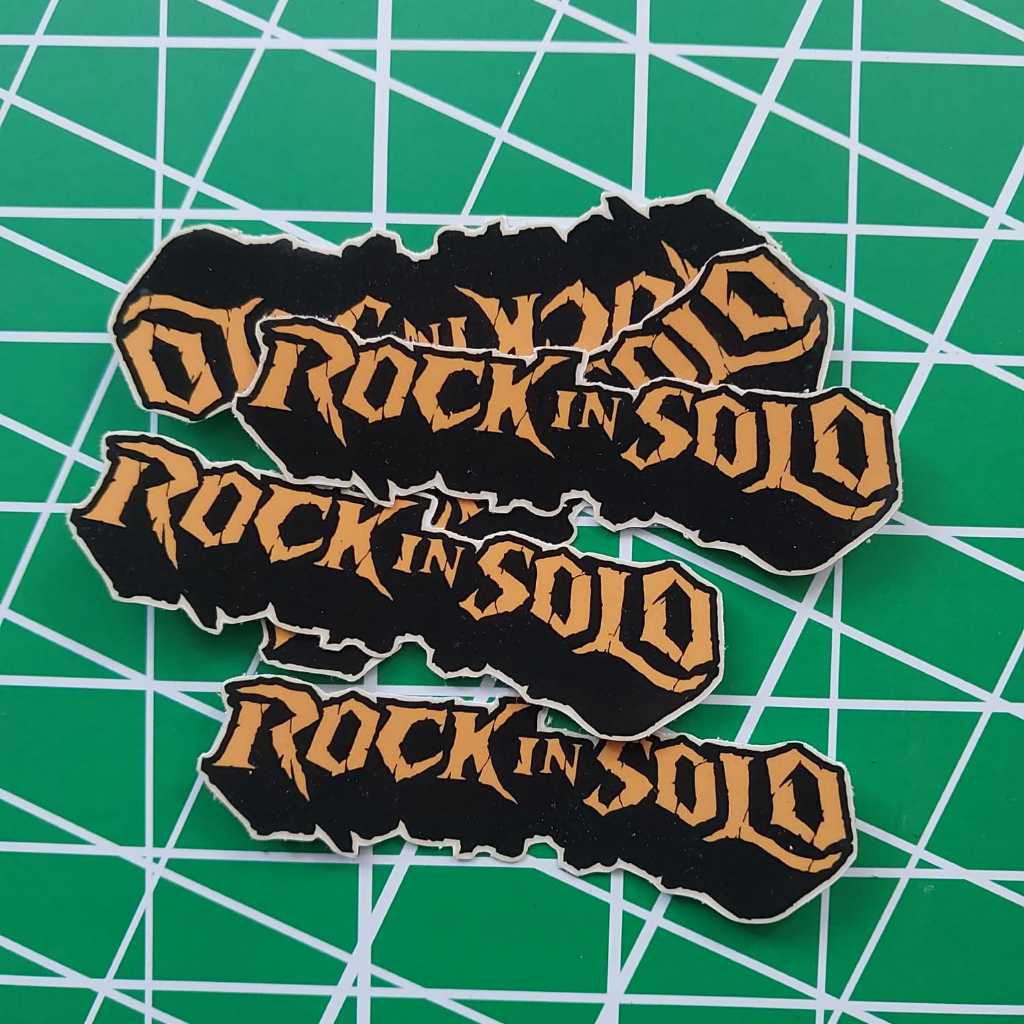 

STIKER ROCK IN SOLO - STICKER MUSIK BAND POP PUNK ROCK METAL vinyl anti air, helm laptop koper