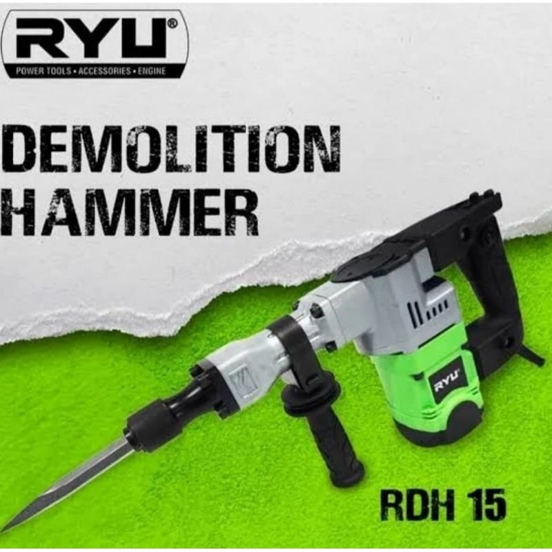 RYU RDH 15 Jack Hammer Drill mesin bobok beton demolition hammer