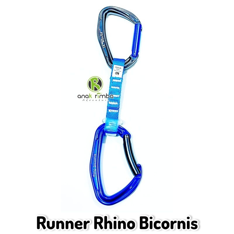 RUNNER RHINO BICORNIS 11 CM ALAT PENGAMAN PANJAT CLIMBING CARABINER