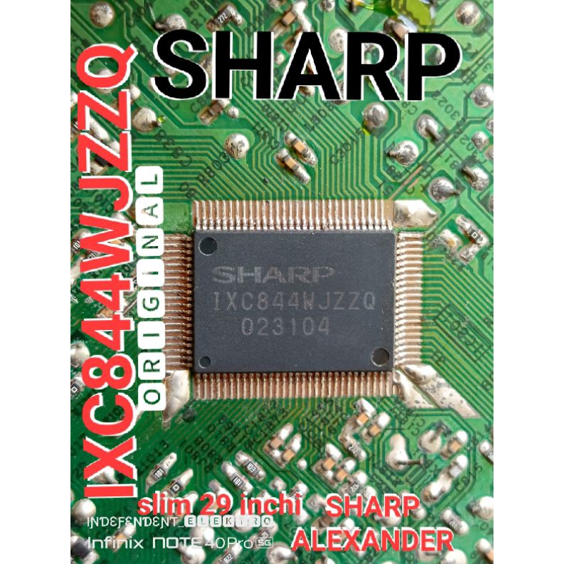 Ic IXC844WJZZQ   IXC844WJZZQ   ixc844wjzzq   ic micom tv Sharp Alexander 29inchi