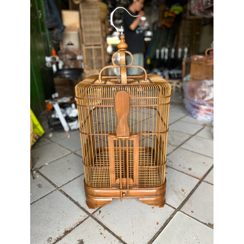 Sangkar Kandang Anis Oval Jati