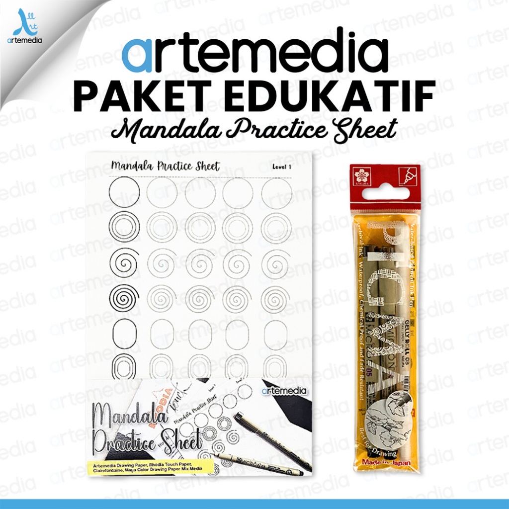 

Paket Edukatif Artemedia Mandala Practice Sheet