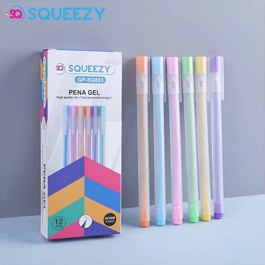 

Pulpen Gel Squeezy GP-SQ803 Gel Pen 0.5 mm