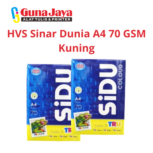 

HVS Sinar Dunia A4 70 GSM Kuning