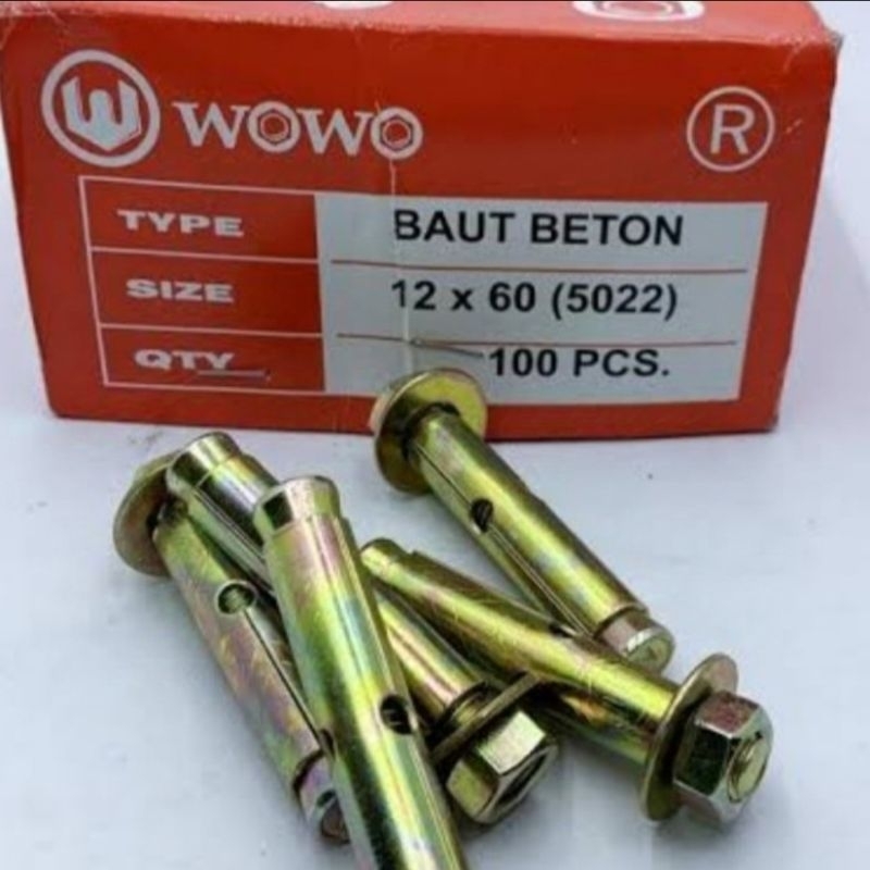 dynabolt 12x60 wowo, dynabolt wowo, harga perbiji